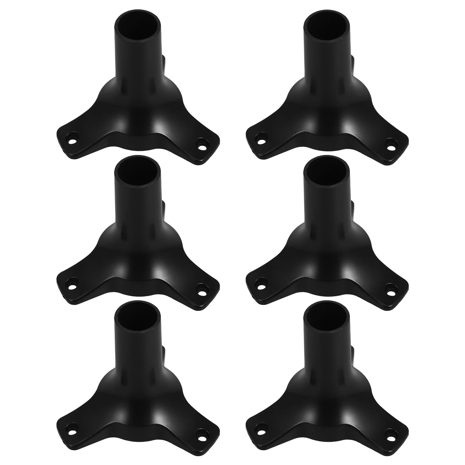 6 Pcs Torch Lamp Base Garden Holder Path Multipurpose Lawn Black Ground Solar Lights Replacement