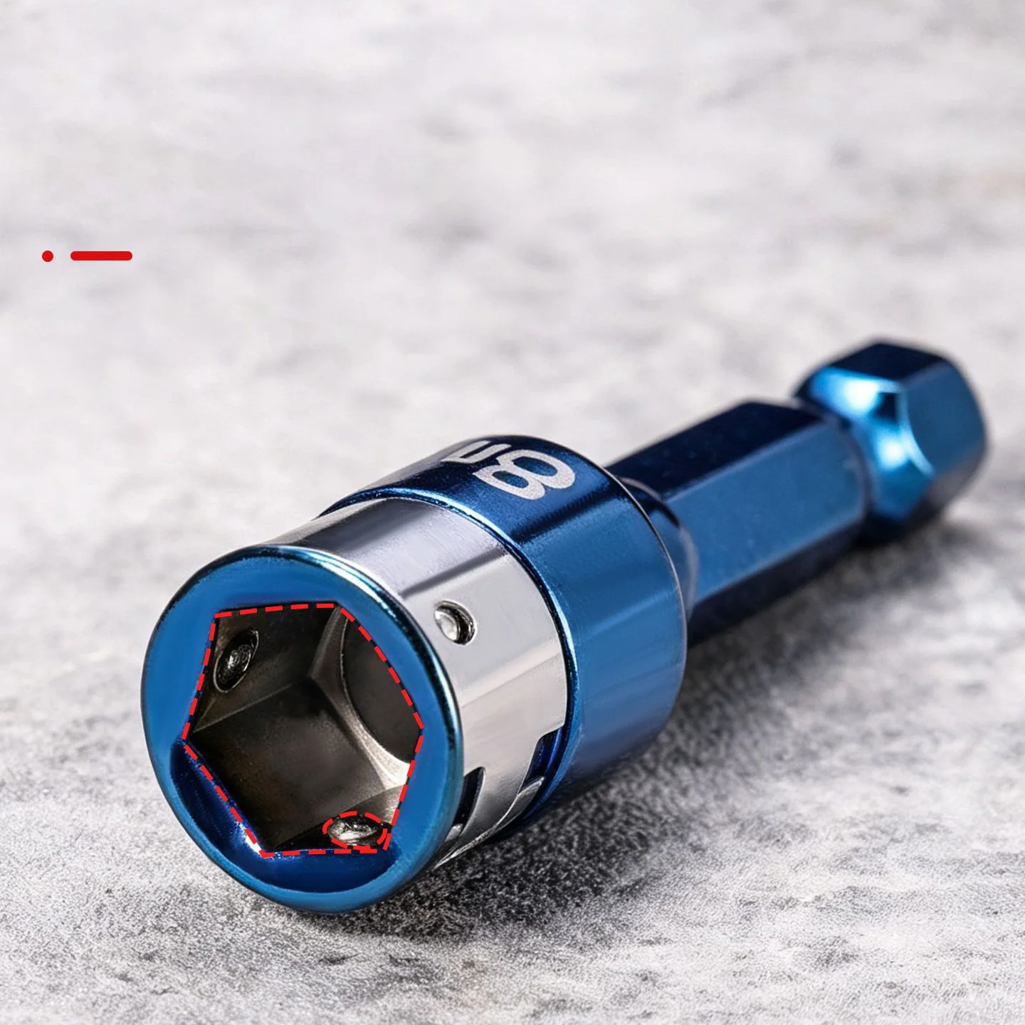8mm Hex Socket Nut Driver Bit 1/4