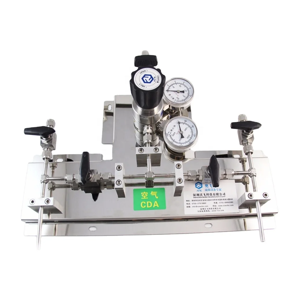 SS 316L Automatic Changeover System Air Pressure Regulator Needle Valve Diaphragm Valve