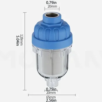 Warmwasserbereiter Frontfilter Waschmaschine Wasserhahn Edelstahl Filtersieb Frontskala Inhibitor Frontwasserreiniger