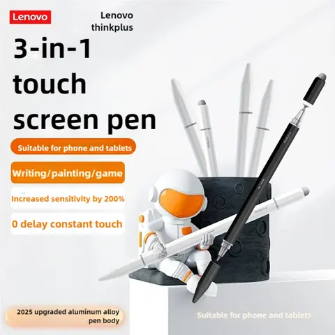 Lenovo Stylus Universa Pen For Android IOS Capacitive Screen For iPad Apple Huawei Xiaomi Samsung Tablet Three Tips Pencil