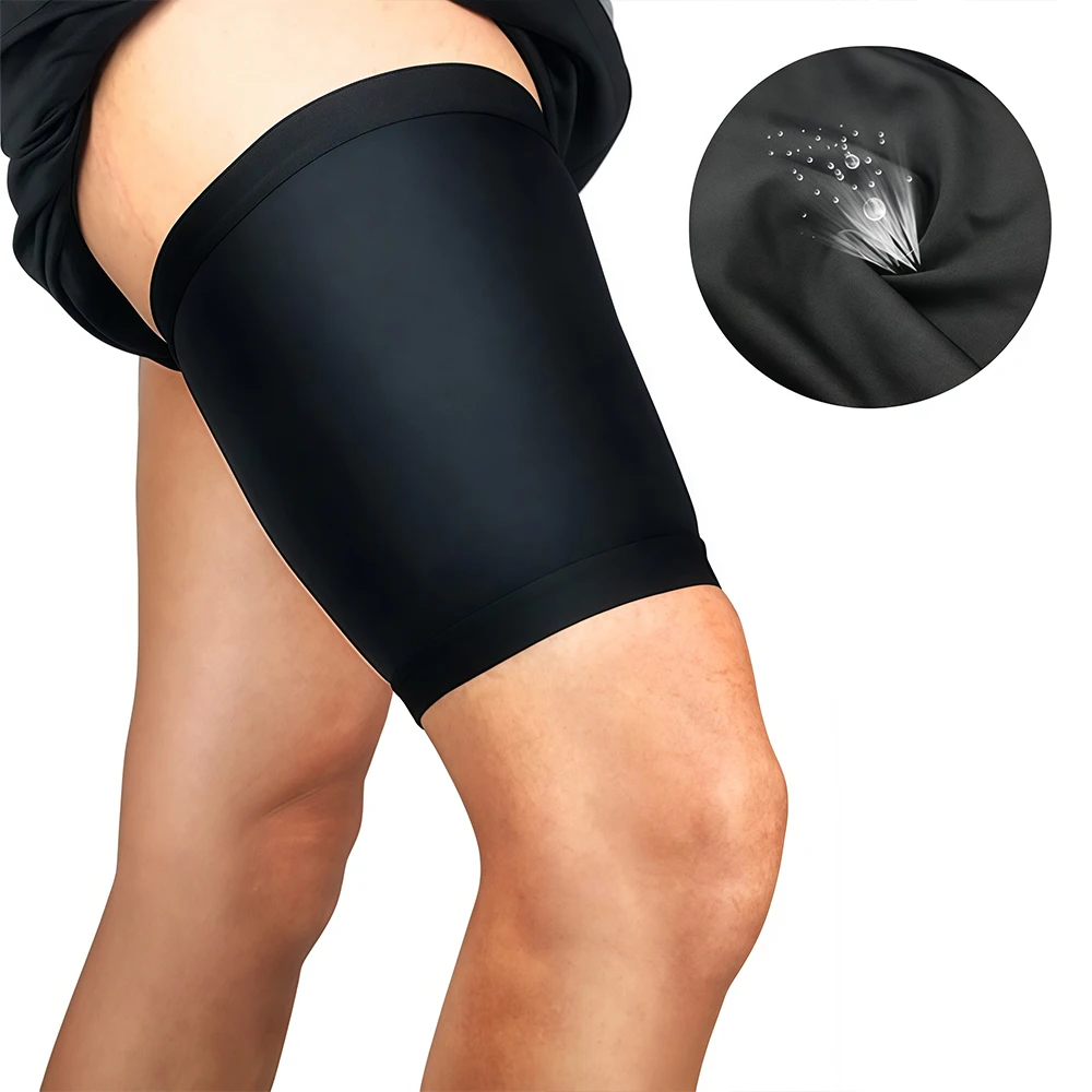 1Pcs Sport Compression Thigh Wrap Leg Brace Support Sleeves for Pulled Hamstring Strain Injury Tendonitis Rehab & Recovery