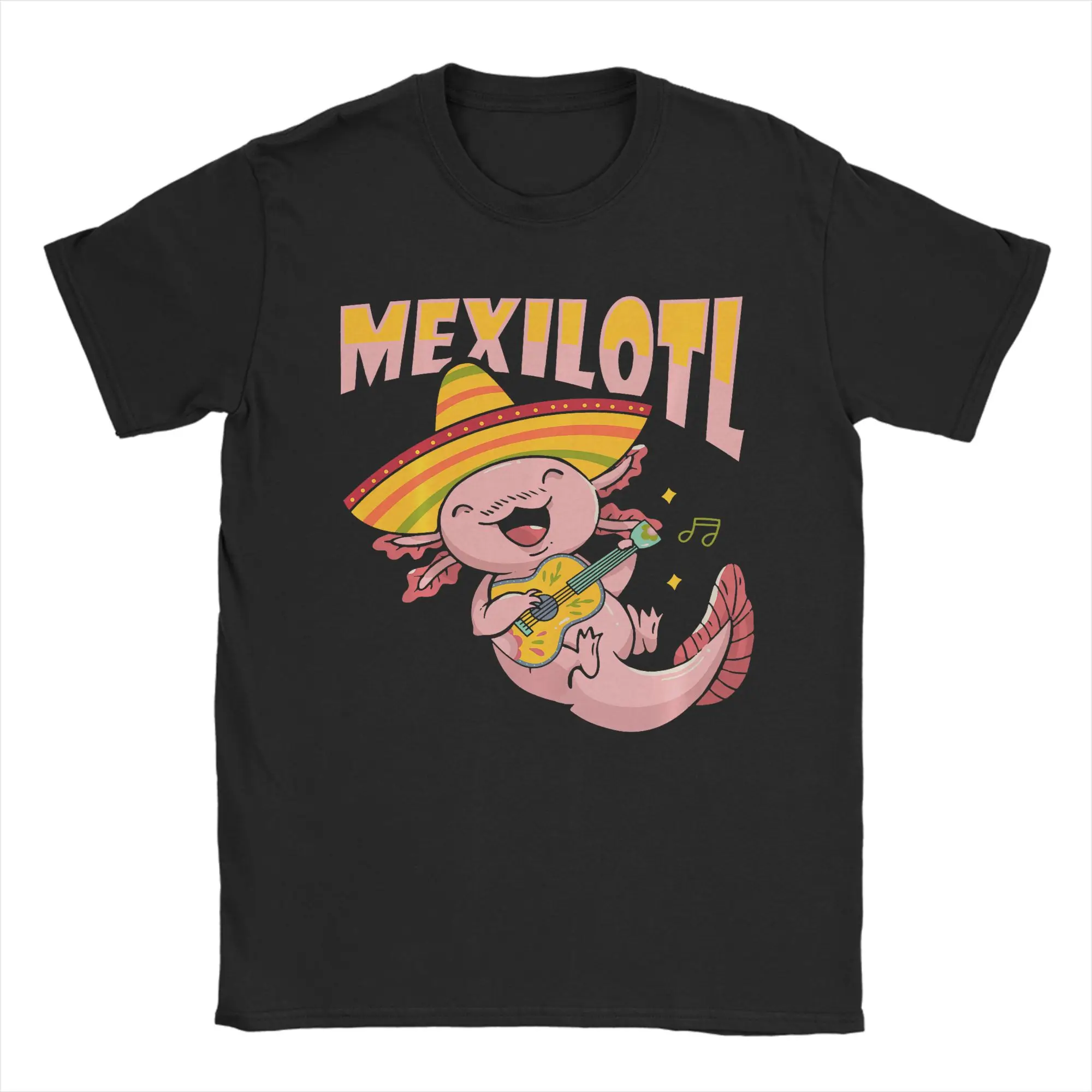 Axolotl for a Mexican Cotton T-Shirt For Adult Summer  Vintage T Shirts Hip Hop Tees Oversize Wholesale Clothing