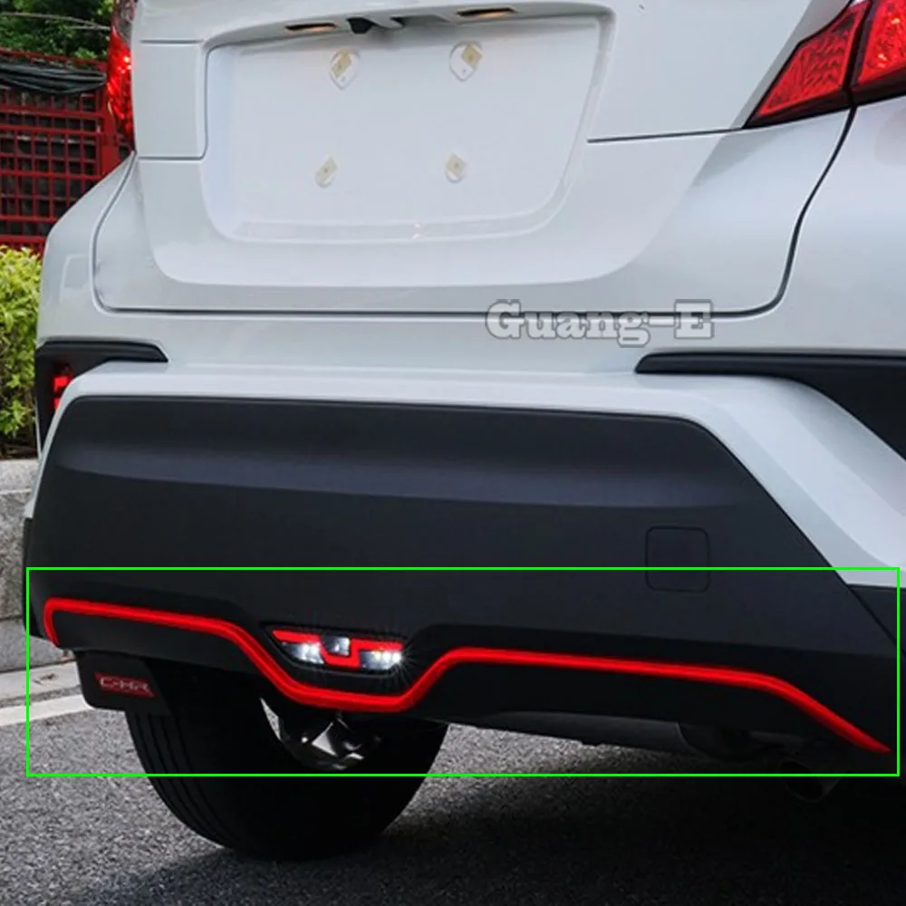 Car Body Protection Bumper ABS Frame Trunk Trim Rear Back Tail Bottom Stick Pedal For Toyota C-HR CHR 2017 2018 2019 2020 2021