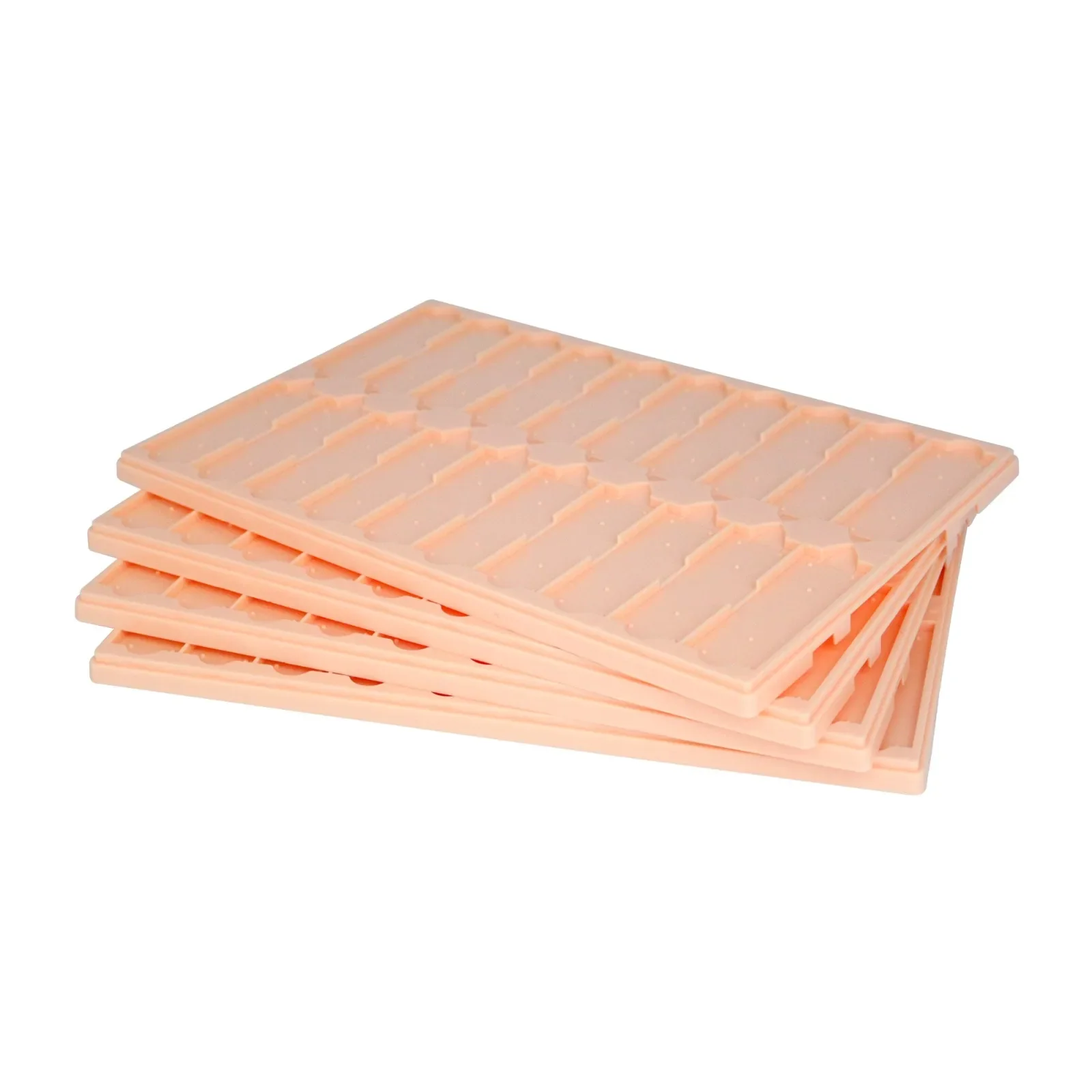 1pc/5pcs/10pcs Plastic Slide Tray 20 Slides Capacity Plastic Microscope Slide Tray Blue Green Pink White Slide Storage Tray