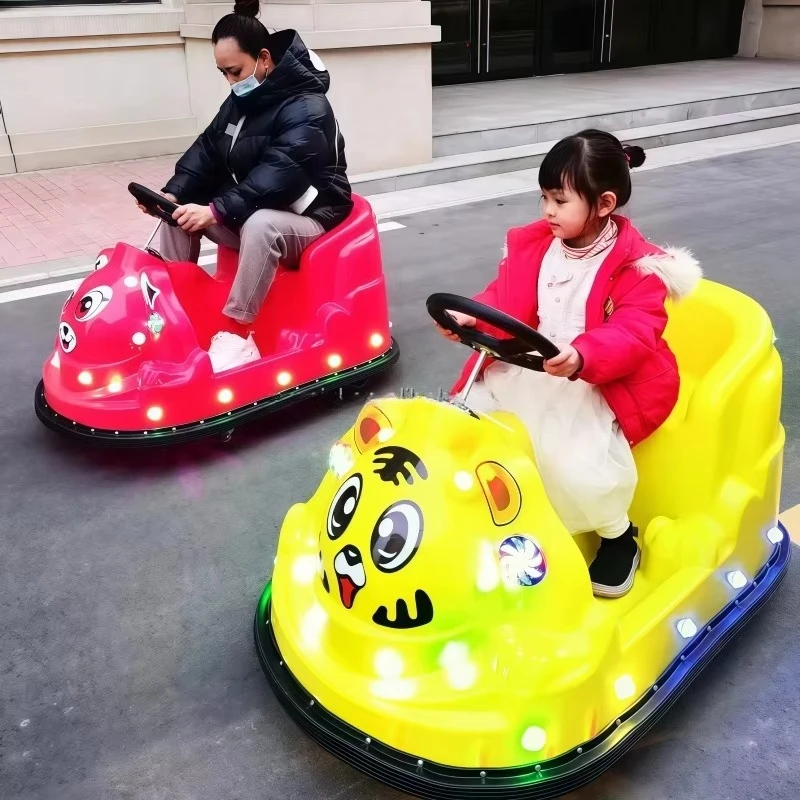 Playground Ladybug Electric Bumper Car Commercial Amusement Park Facility Indoor Children's Bumper Car With Music and LED Light