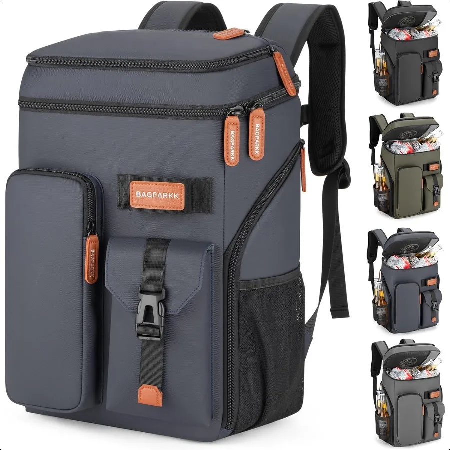 

Insulated Cooler Backpack33 45 Cans Multifunctional Double Deck Leakproof Cooler Bag with Sternum Strap Large Capacity Lightwei