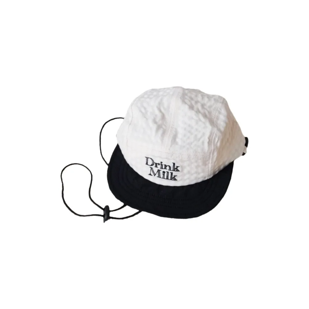 Fashion Color Block Plaid Peaked Cap Breathable Flat Brim Children Baseball Hat Lightweight Adjustable Boys Sunscreen Hat Beach
