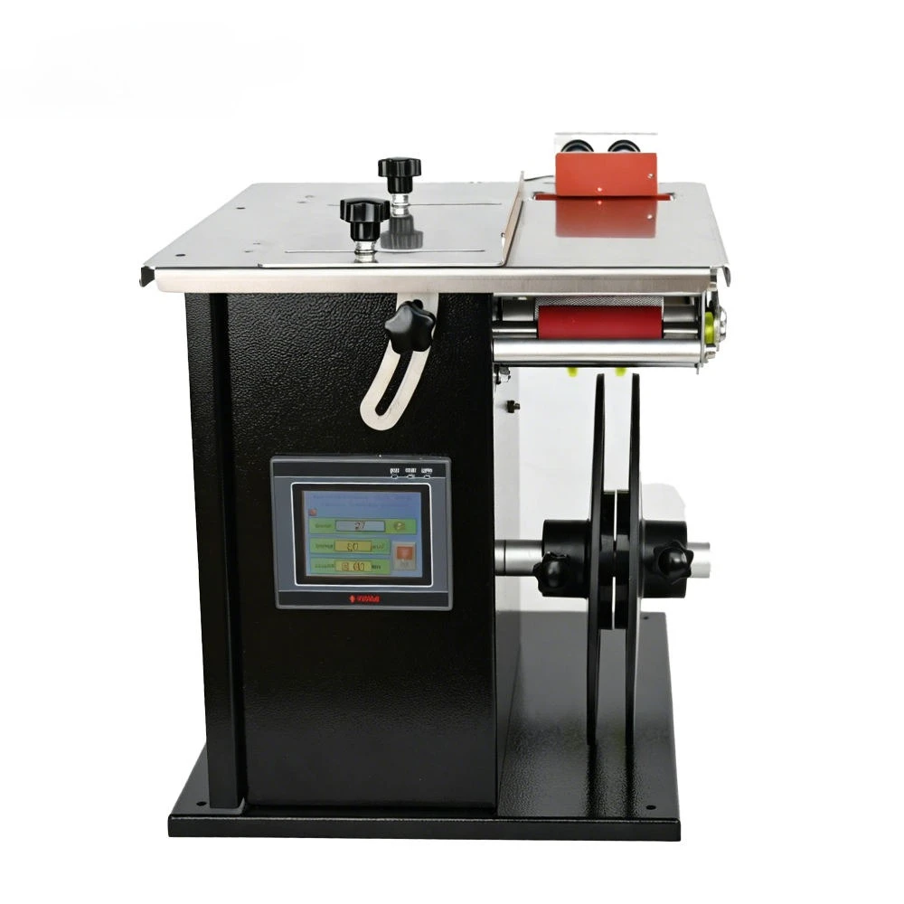 

90 L type wholesale price flat semi-automatic labeling machine - square bottle, box, bag multi-sided label sticker