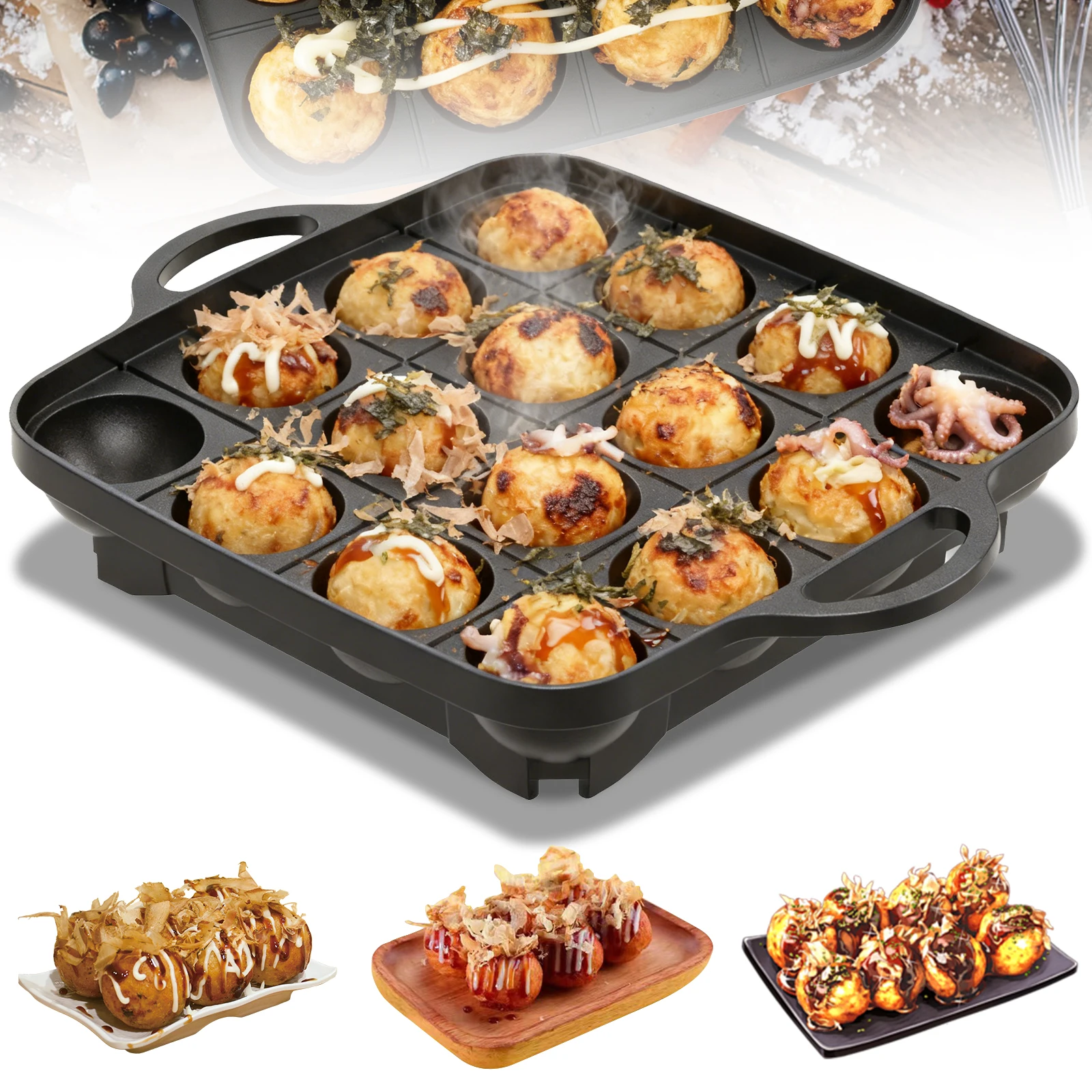 

Takoyaki Pan Pancake Ball Maker Takoyaki Maker Pancake Ball Pan Breakfast Egg Cooker Cake Mold Kitchen Cookware Kitchenware