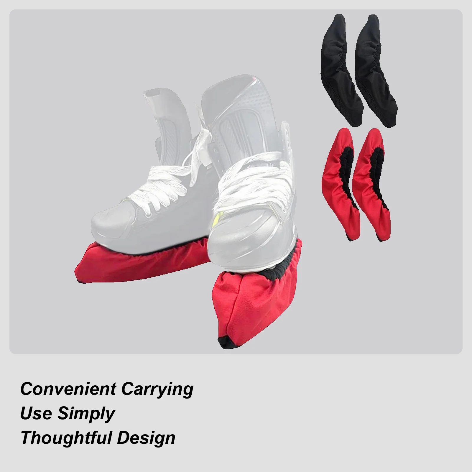 

2PCS Ice Hockey Skate Guards Waterproof Cloth Protection for Adults Kids Boys Girls Sports Club Locker Room Home