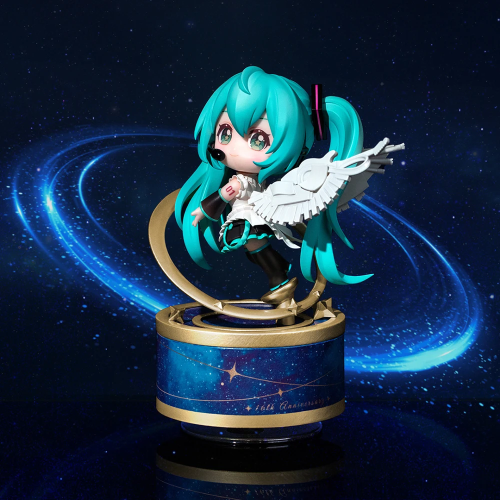 Hatsune Miku 16Th Anniversary Action Figure Q Version Figurine Original Qingcang PVC Model Collection Ornaments Toys Girls Gift