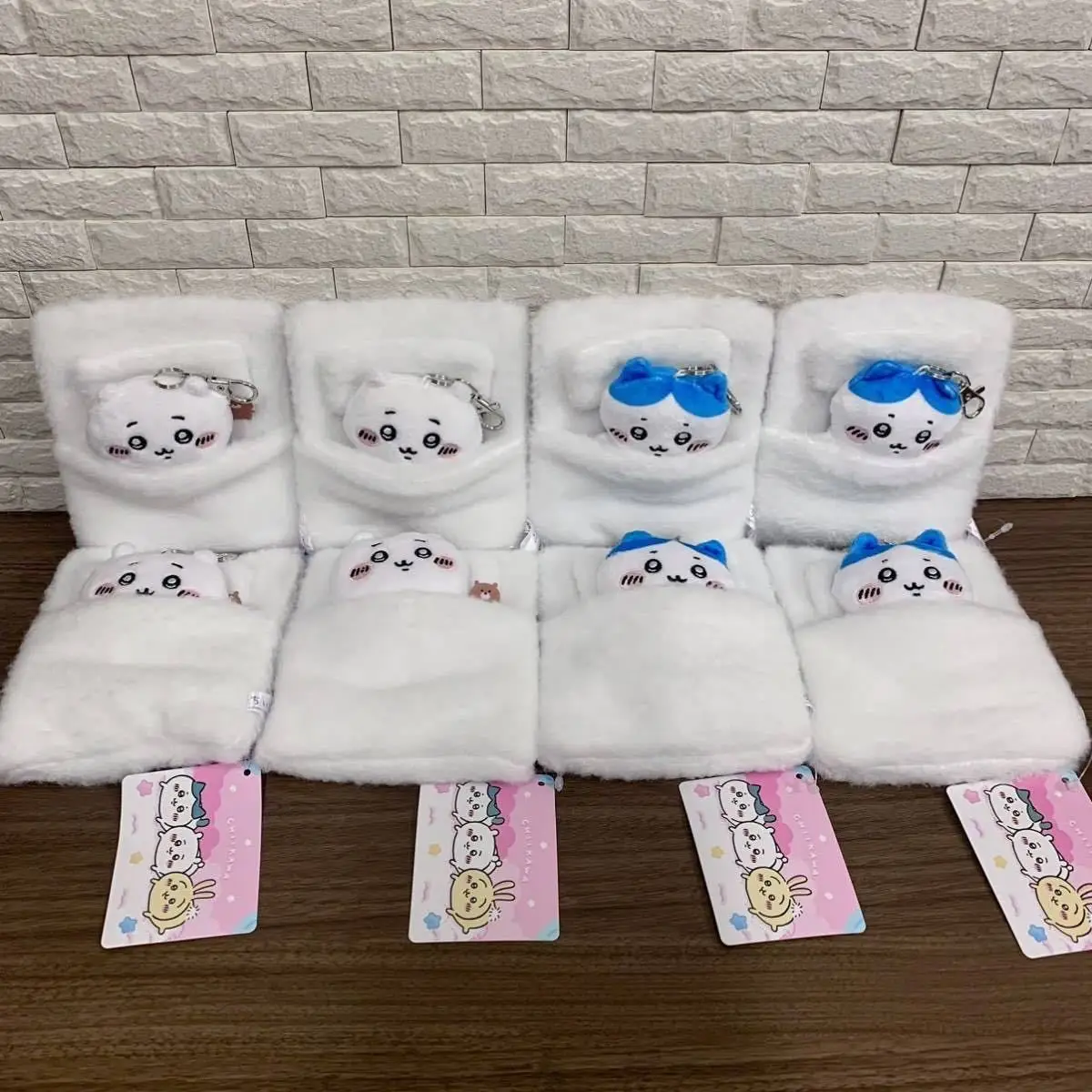 

MINISO Quilt Plush Card Pack Retractable Pendant Usagi Doll Cute Hachiware Toy Chiikawa Giving Your Girlfriend Keychain