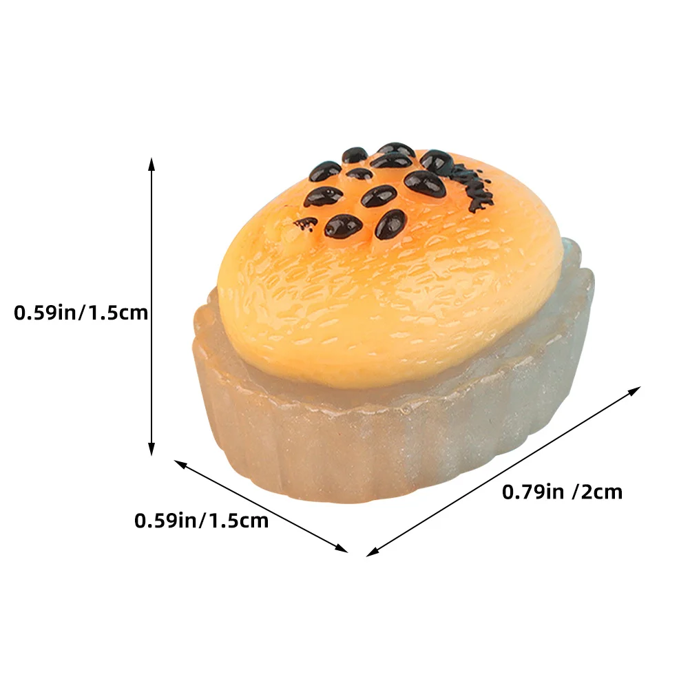 15 Uds. De pastel en miniatura, decoración de postre falso, Mini adorno de escena de cocina, exhibición del hogar, comida Artificial de resina, pastel en miniatura