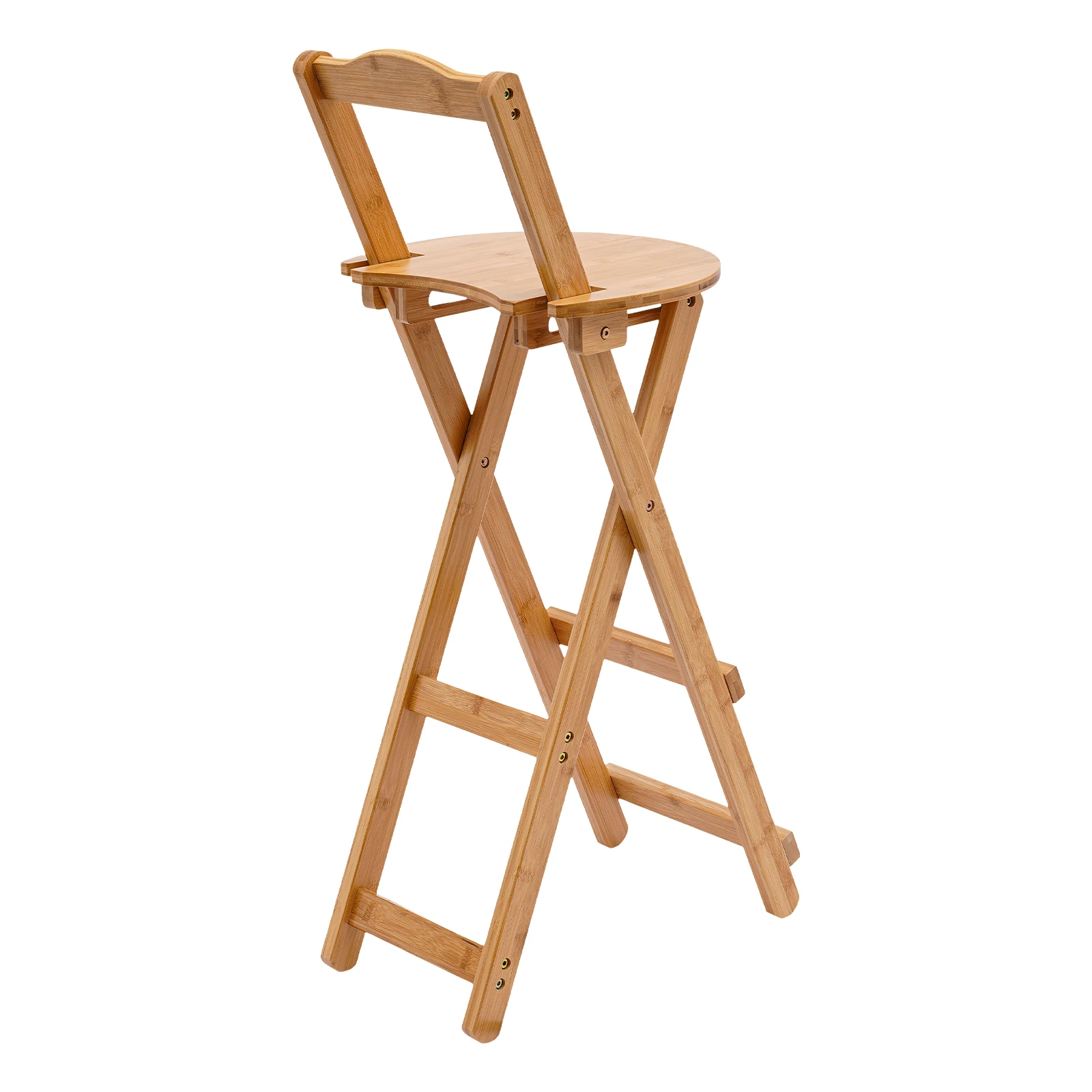 Bamboo Bar Stool Folding Bar Table and Chairs Set Max Capacity 198.42 lbs