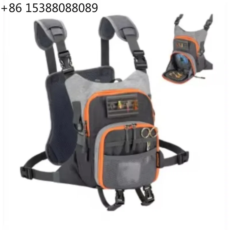 Lightweight Fly Fishing Chest Pack, Waterproof Outdoor Tackle Storage Bag Quick Access Design For Stream Adventure(1pcs)