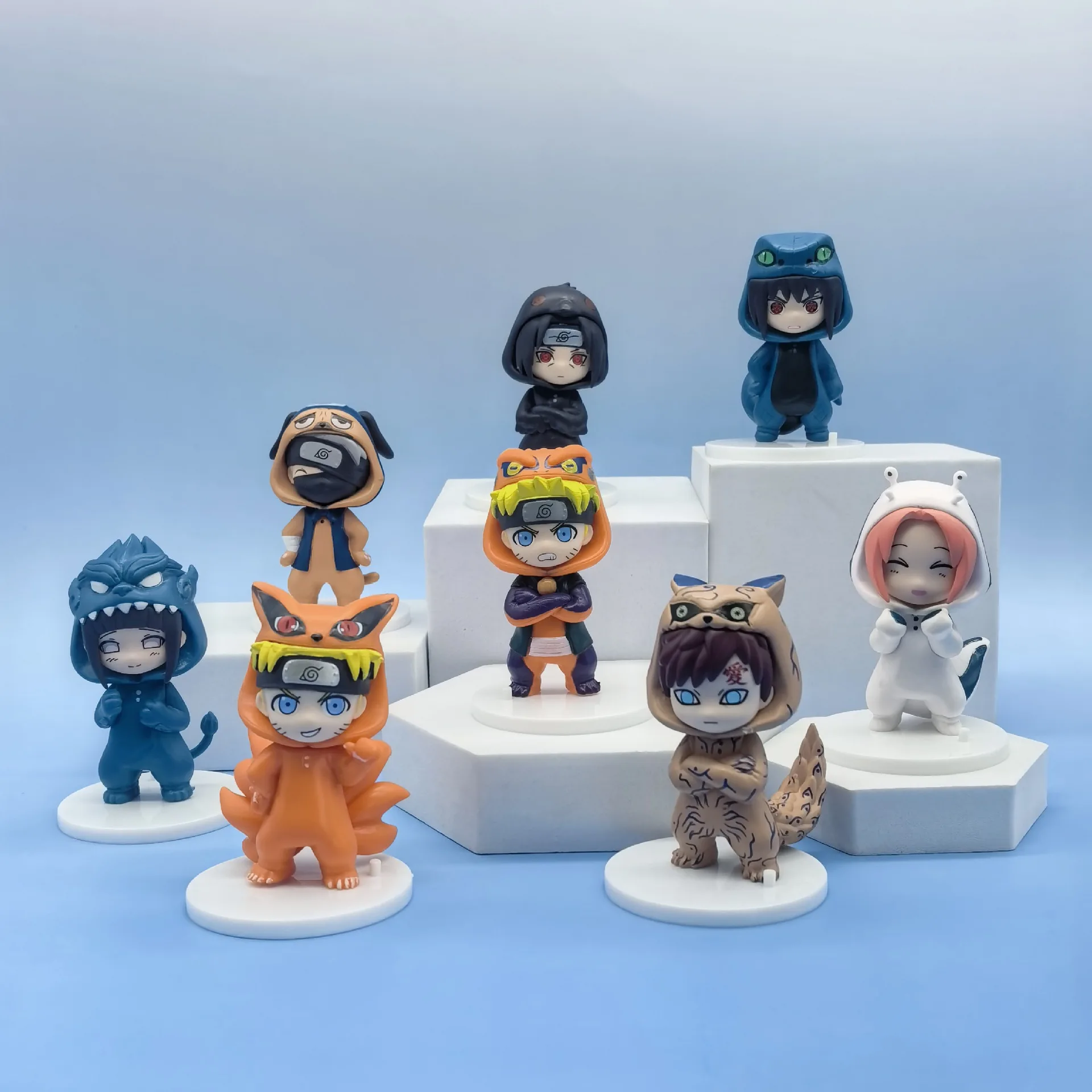 

Japanese anime Naruto Jifeng series figure model Q version PVC anime desktop ornaments birthday gift collection model toys