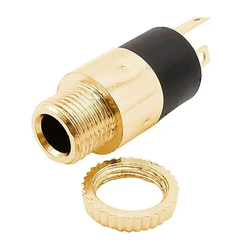 F62C 1/5/10 Pack PJ392 Stereo 3.5mm Video Socket Stereo Solder Panel Mount Connector Headphone Connector