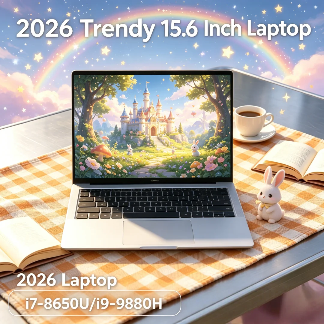 

Celestial 2026new 15.6 Inch FHD Luminant Ultrathin Laptop I7 8650U/i9 9880H Win11 DDR4 16GB/32GB SSD Arcane Pan Continental
