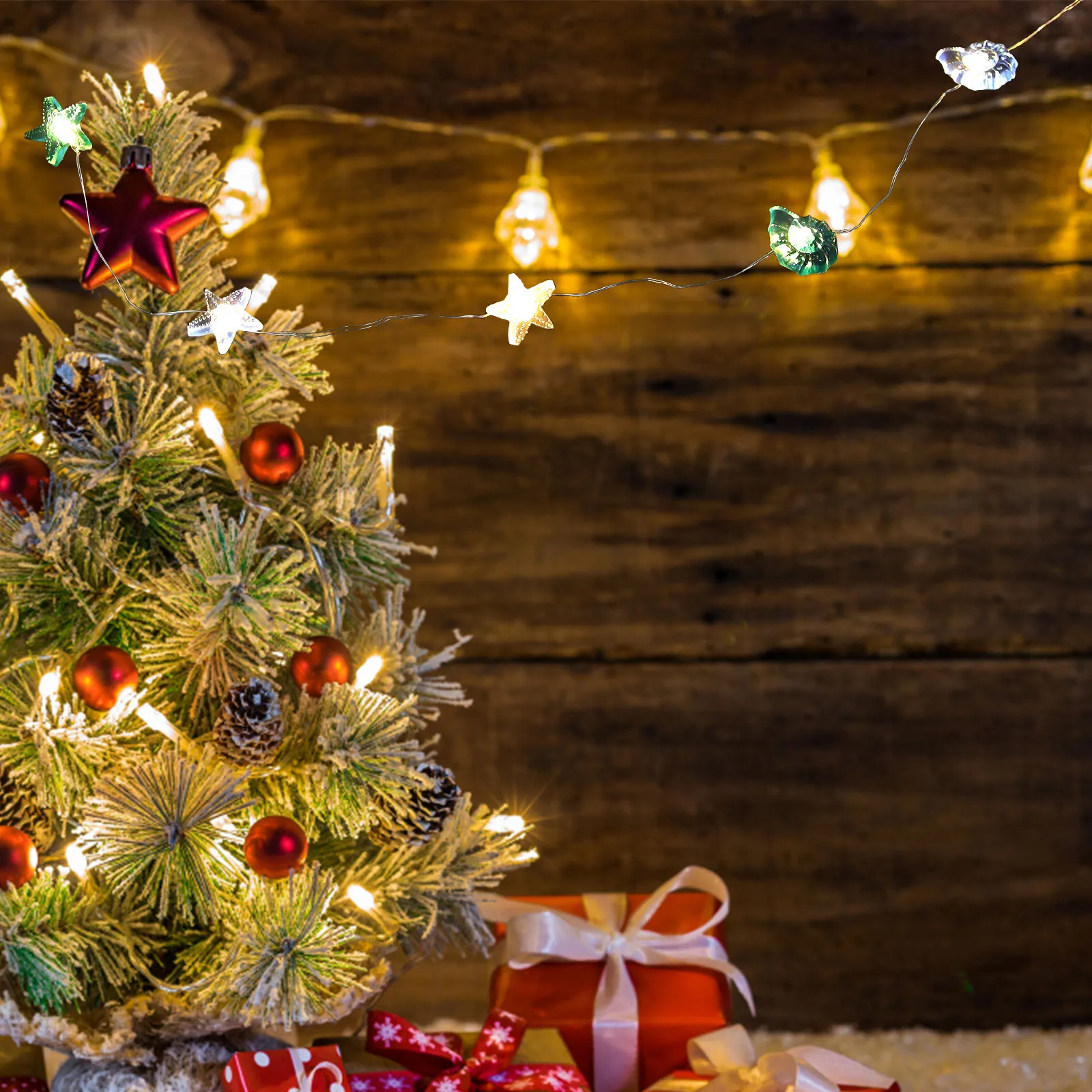 

3m 30LED Ocean String Light Sea Shells Seahorse Conch Beach Decor Fairy Lights Operated Beach Lights Nautical Decor