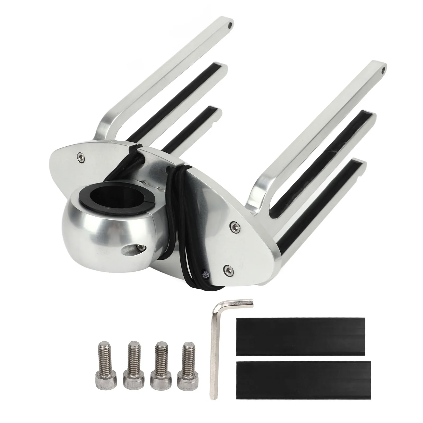 6061 Aviation Grade Aluminum Wakeboard Tower Rack Adjustable Angle Wakeboarding Holder Bracket Polished Boat Marine Accessories