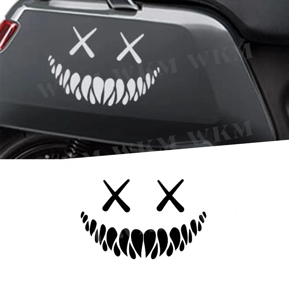 

Demon Smiling Face Sticker Car-styling Decoration Reflective Waterproof Window Vinyl Laser Decal Car Accessories