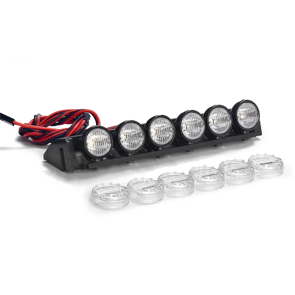 1:10 Roof Spotlight LED Light Bar for Tank 300 Cherokee Searchlight RC Car Accessories