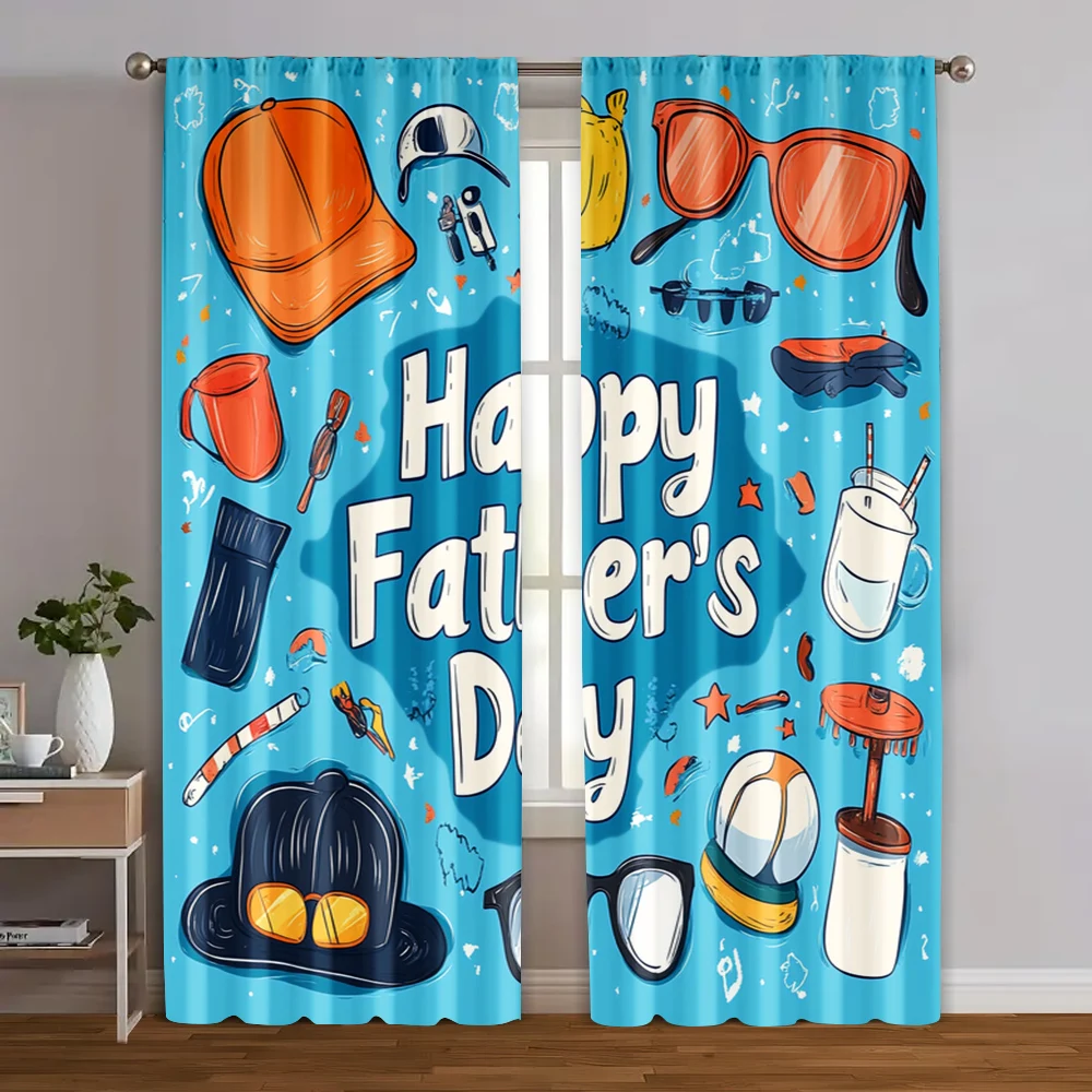 2pcs, Pattern Curtains 2D print basketball Durable Polyester (without rod) Gifts Use for Bedroom & Various Living Spaces