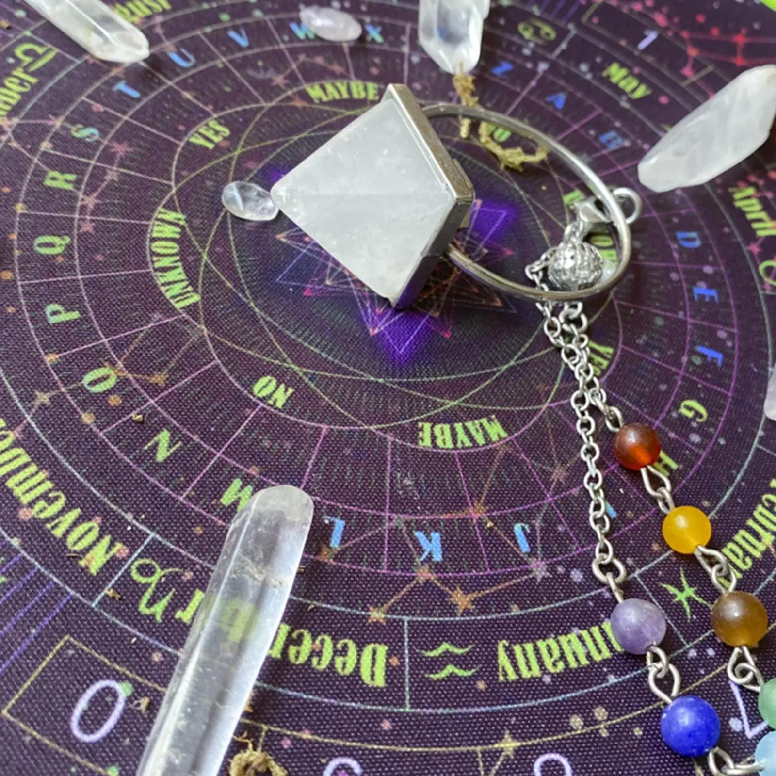 

Classic Soft Altar Tarot Table Cloth Astrology Signs Tablecloth 8.66inch