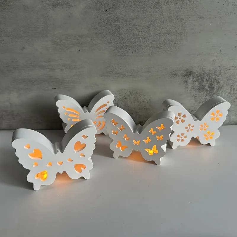 

5Pcs Butterfly Silicone Mold Set, for Making Storage Boxes with Epoxy Resin and Plaster, DIY Spring Home Decor and Gifts