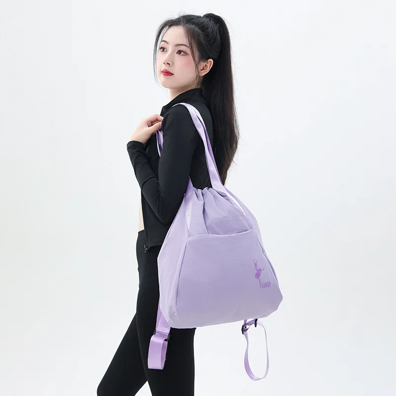 Oxford Cloth women's backpack, lightweight and large-capacity travel yoga bag, dance waterproof sports bag