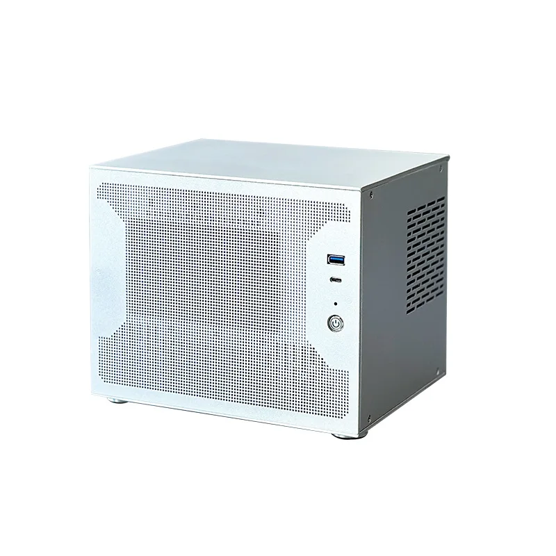 8 9 Bay NAS Case Mini ITX Aluminum Chassis PSU Support 2.5 SSD Home Network Storage Box