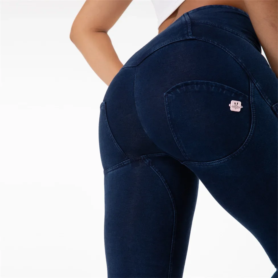 Shascullfites Denim Jeans Damen Super Stretch Booty Lift Blau Leggins Mujer Push Up Jeggings Sexy Mädchen – Detail 8