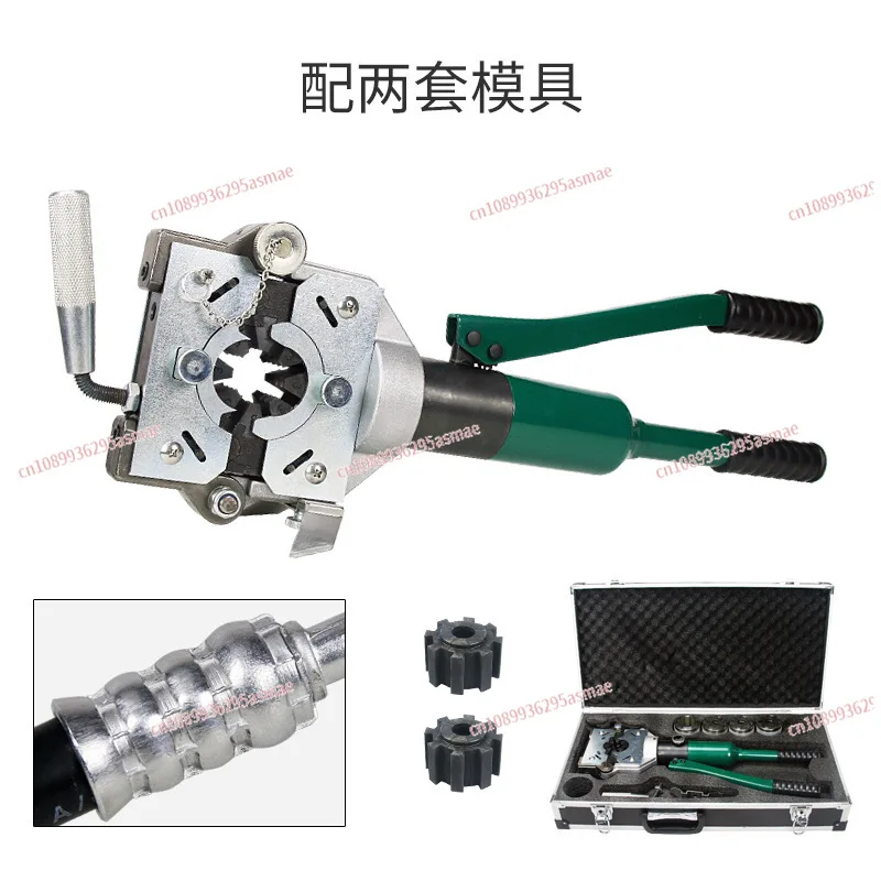 

12 Ton Portable Manual Hydraulic Hose Crimper - Auto AC Hose Crimping Tool for Automotive Air Conditioning Pipe Repair