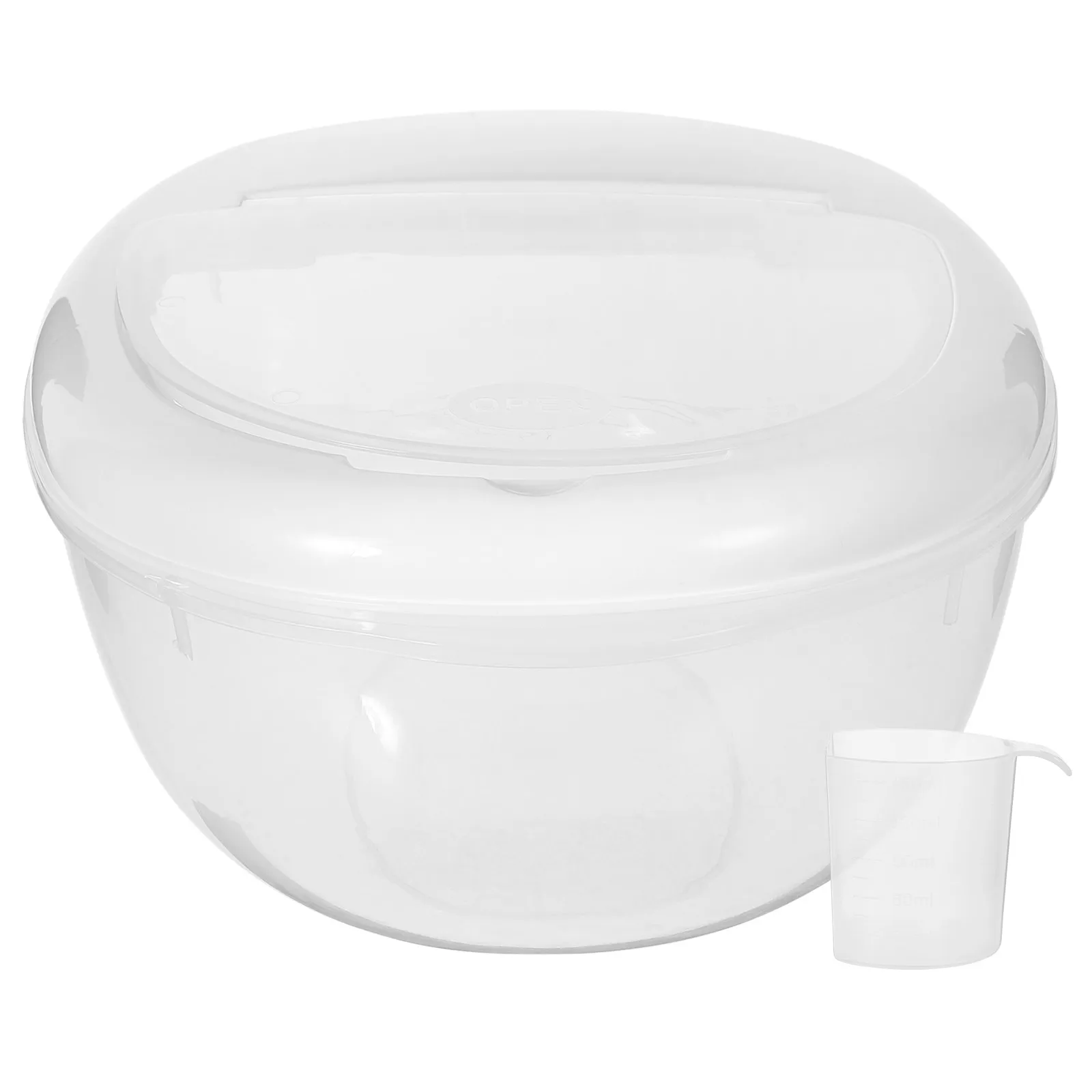 

Food Grade Plastic Rice Container Airtight Large Capacity Storage Box Seal Container For Kitchen Cereal Grains Beans Clear