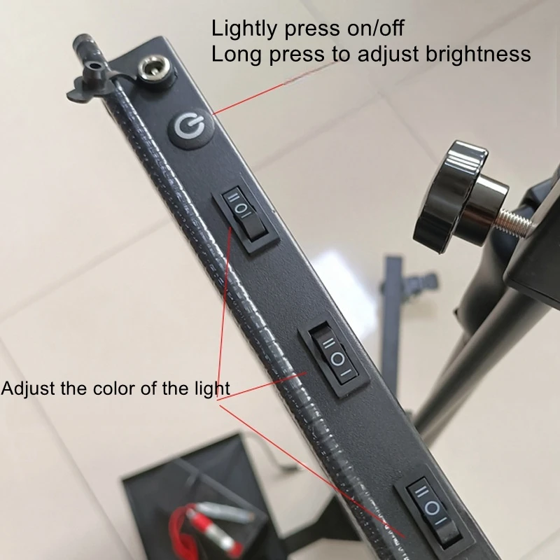 Three Corner Strip Wheel Bracket Six Color Adjustable Flat Lights Car Dent Dings Repair Parts Dent Detection