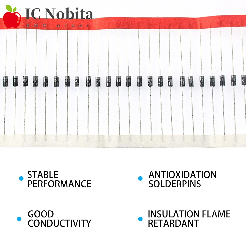 1000PCS 1N5819 IN5819 Rectifier Diode DO-41 1A 40V New