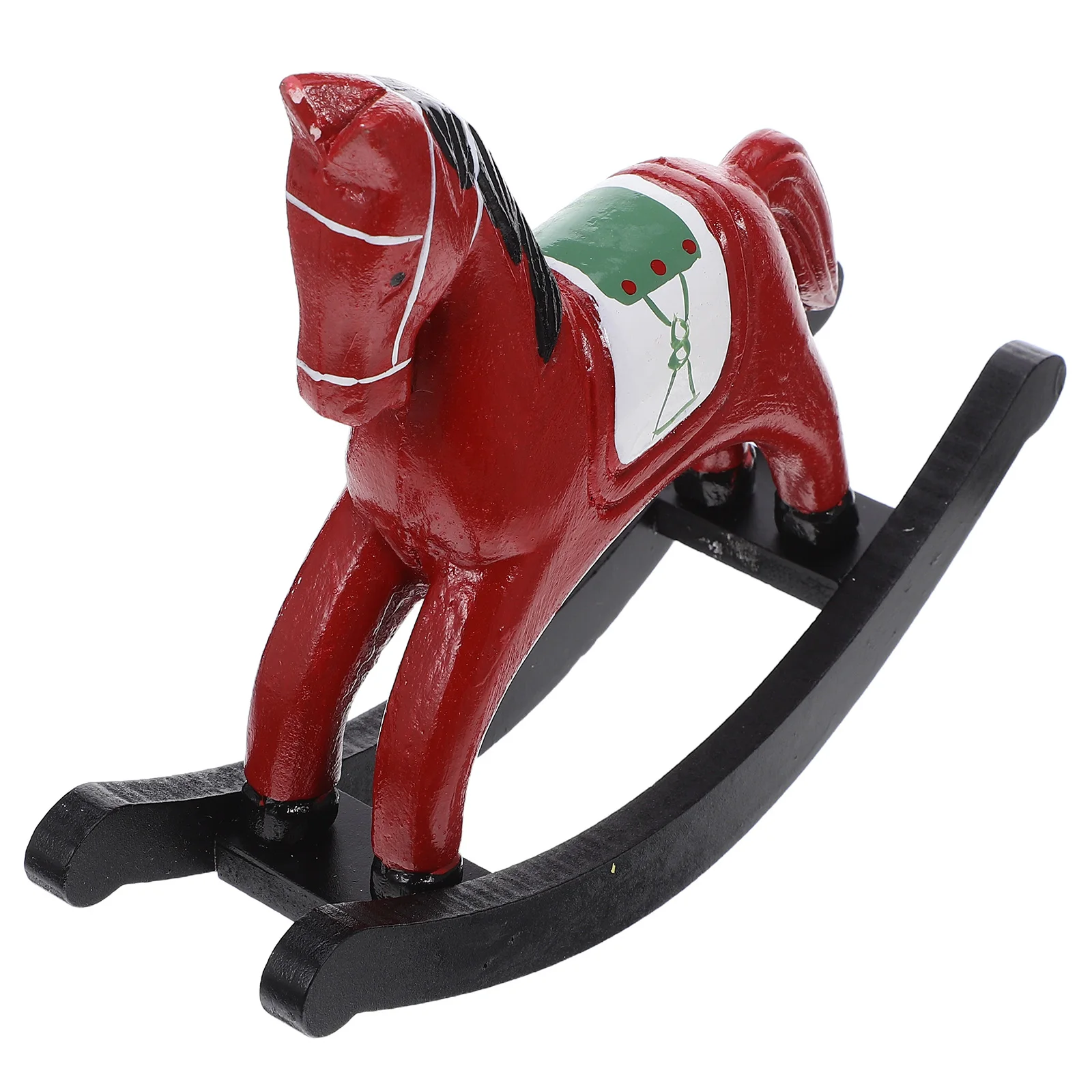 Handpainted Wooden Rocking 2026 Year Of The Horse Vintage Decorative Interactive Animal Sculpture For Home Office Kids Room
