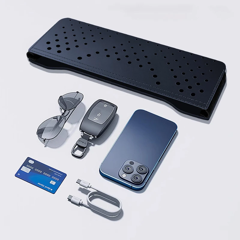 سيارة جلدية حقيبة التخزين صندوق تخزين متعدد الوظائف سيارة الجانب منظم الجيب الجلود لاصق السيارات جيب الحقيبة