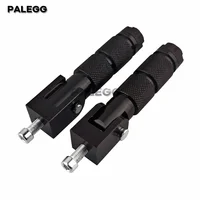 Reposapiés plegables universales para motocicleta, juego de pedales traseros de aluminio CNC, 2 piezas, M8
