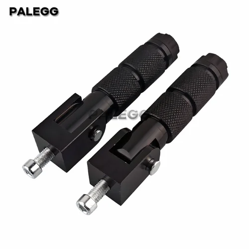 Reposapiés plegables universales para motocicleta, juego de pedales traseros de aluminio CNC, 2 piezas, M8