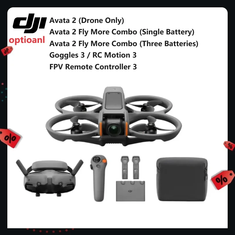 In Stock Original DJI AVATA 2 Goggles 3 DJI RC Motion 3 DJI FPV Remote Controller 3 Fast Shipping