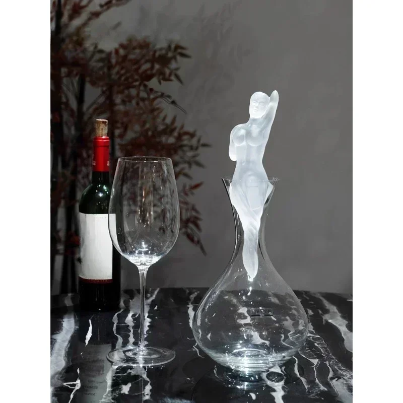 

Muse Decanter Crystal Glass Wine Bottle Wine Decanter Aphrodite Sculpture Ornament