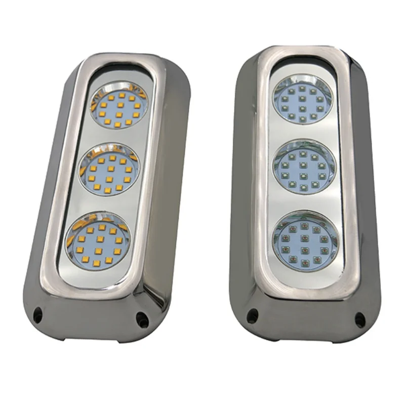 180W Boat Lights LED 12V 24V Waterproof IP68 Transom Underwater Swimming Pool Submersible Yacht Marine Light Boats Accessories