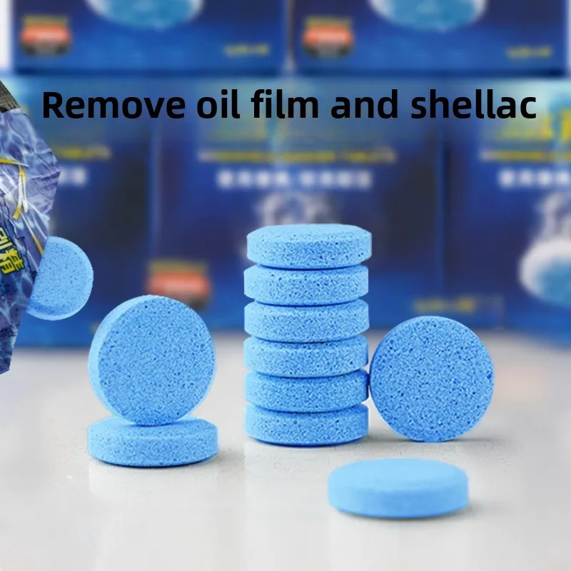 Car Windshield Washer Tablets Effervescent Solid Wiper Fluid Concentrate Multi Purpose Cleaner For Summer Stain