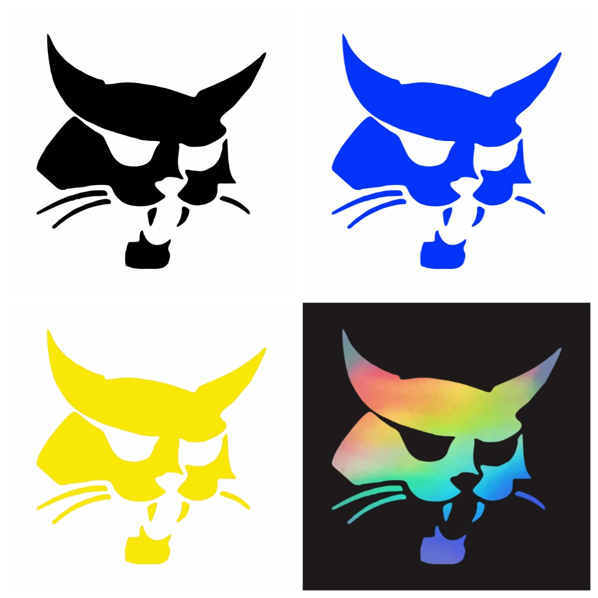 

Bobcat Head Silhouette Decal, Waterproof Sunscreen Vinyl Sticker for Car Motorcycle, JDM Style Decorative Decal, New Design