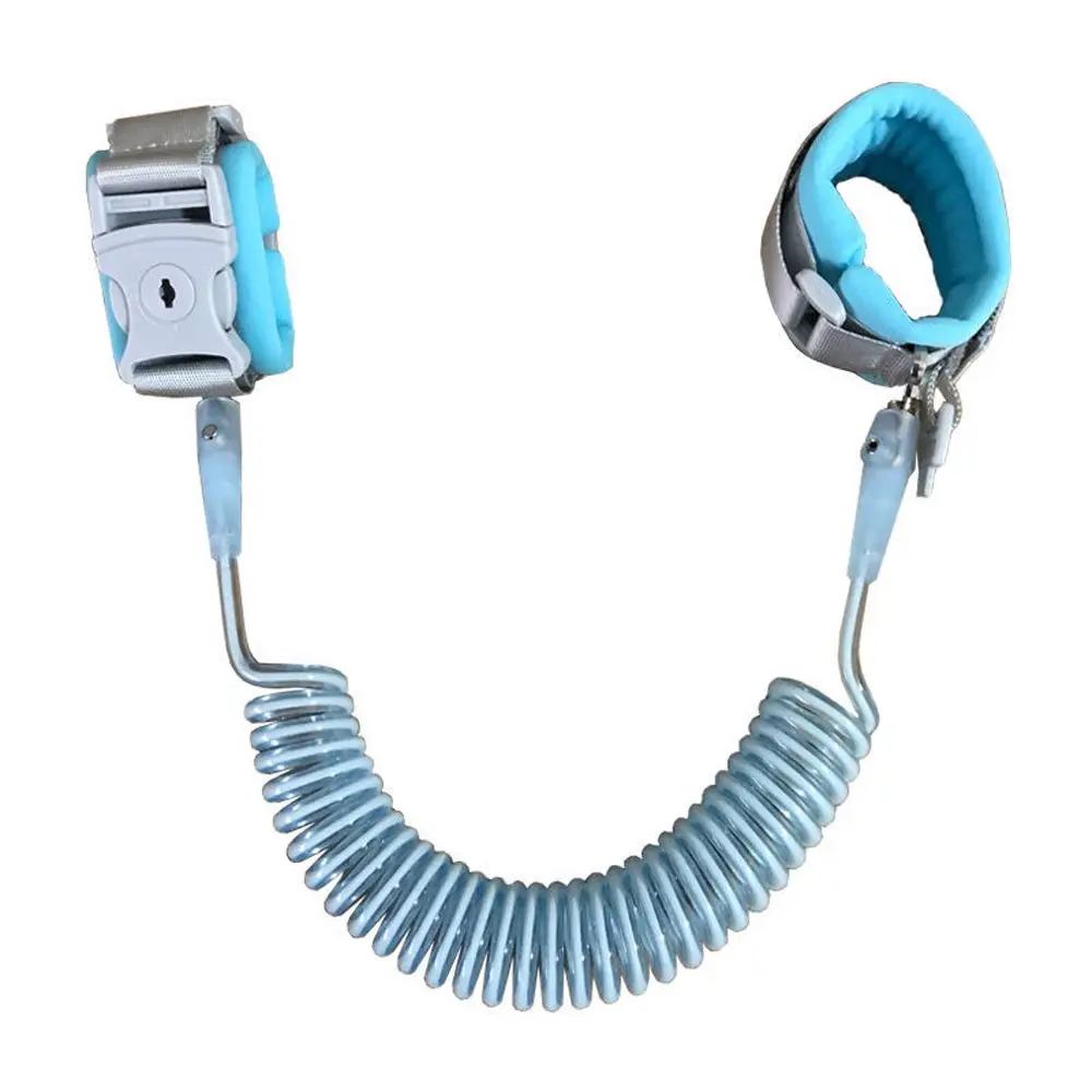 Accesorios de tela para cochecito de bebé, arnés de alambre de acero para niños, cuerda de tracción para bebés, cinturón para andadores, banda de enlace de muñeca antipérdida