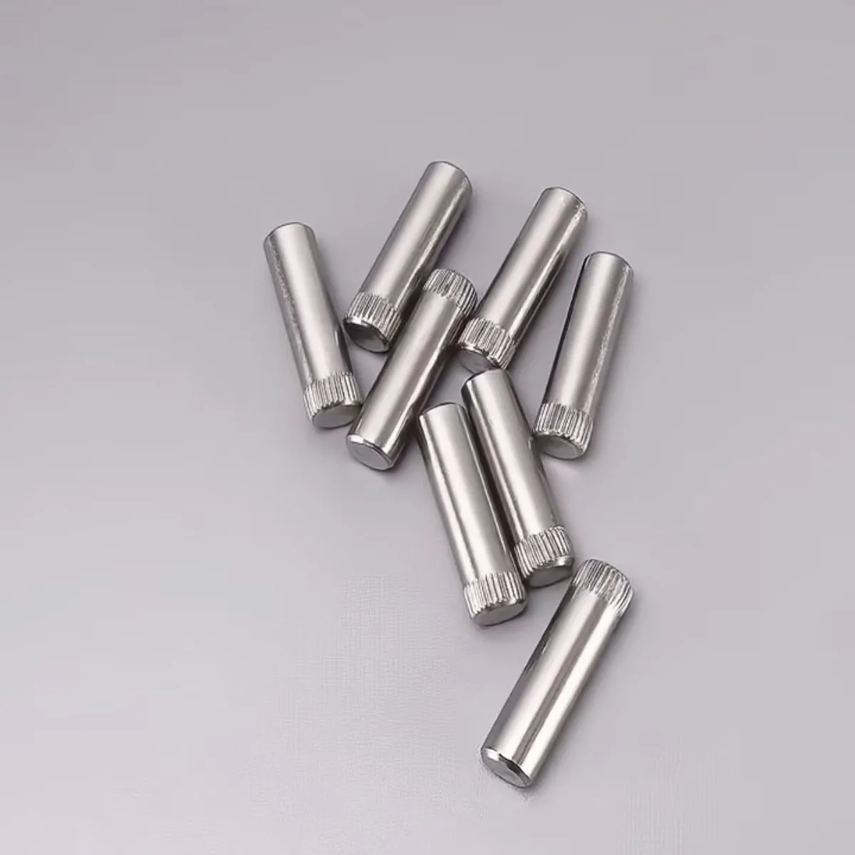 GB119 Knurled Cylindrical Pins, 304 Stainless Steel M1.5-M8 Parallel Locating Dowel Pins