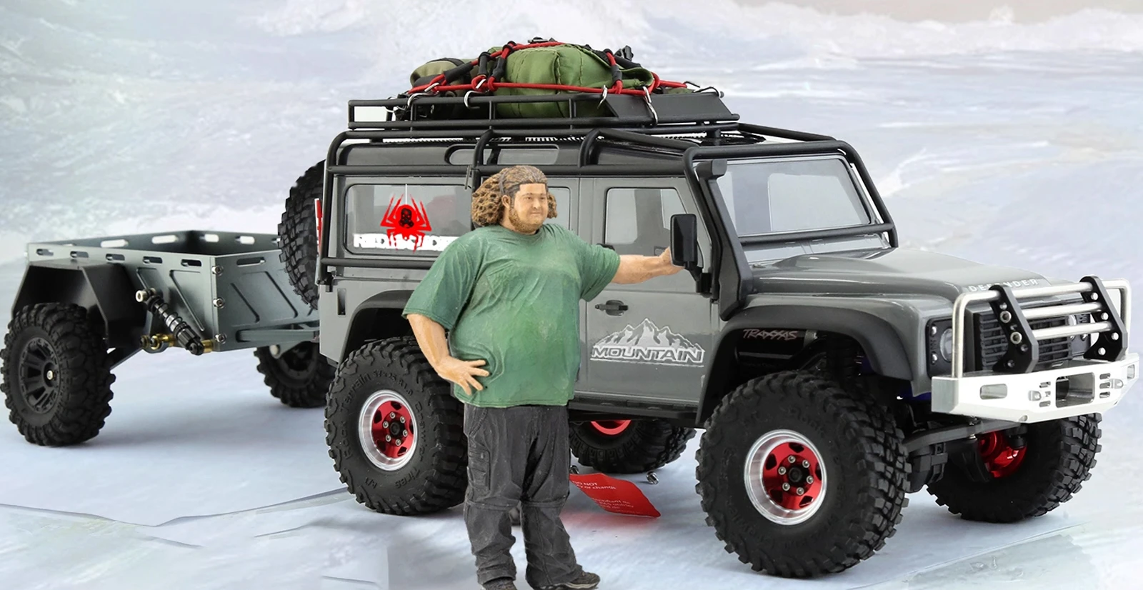 트랙사스 Trx4m1.0인치 Mt 타이어 57x25mm 1/24 Rc 크롤러 트럭 자동차 부품 (Axial Scx24 Deadbolt Axi00001 Axi00002 Gladia 용)