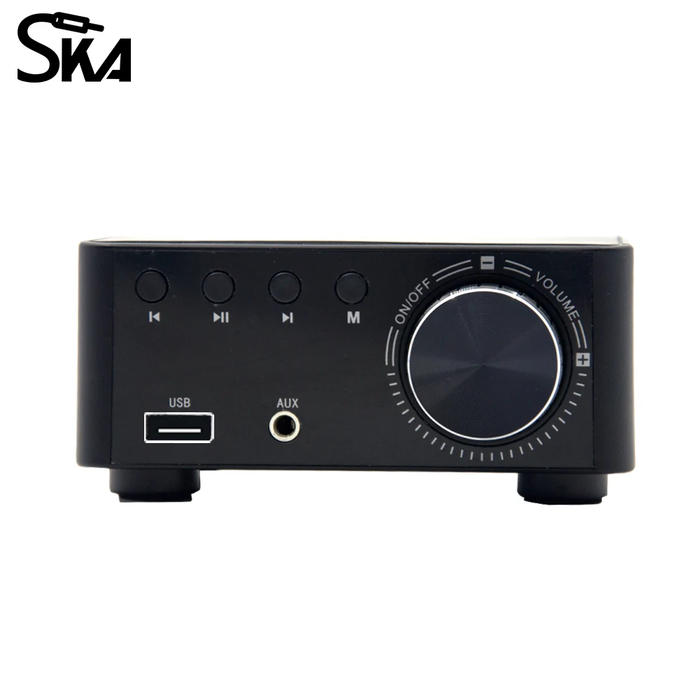 Bluetooth Audio Amplifier 50W 2 Channel Mini Digital Power Amplifiers HiFi Sound Amp Home Sound System for Office Studio House